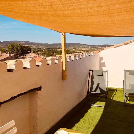 Appartement Au Dernier Etage Avec Terrasse Et Belle Vue Sur Nature Environnante Roujan Buitenkant foto